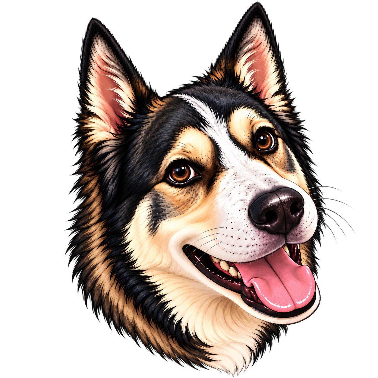 Cartoon portrait of Auggie